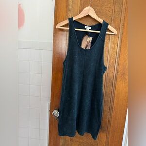 NWT Silence + Noise Blue Green Ribbed Racerback Dress